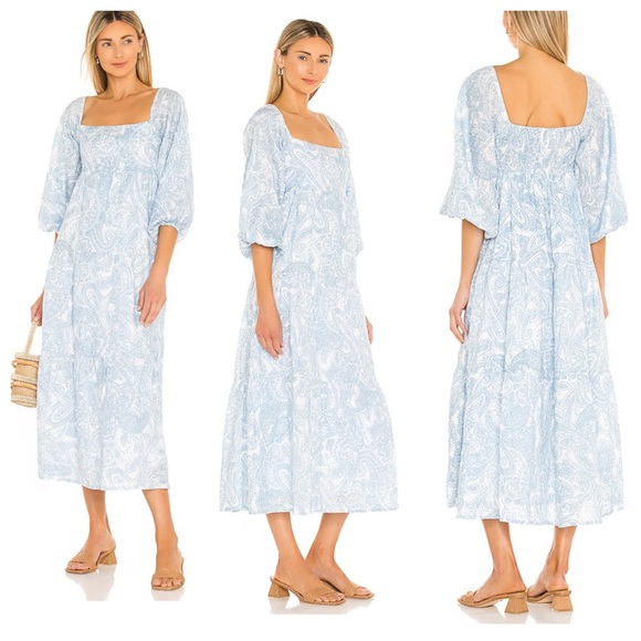 Faithfull the Brand Dresses & Skirts - NWT! FAITHFULL THE BRAND Alison Midi Dress in Faye Paisley Print Powder …